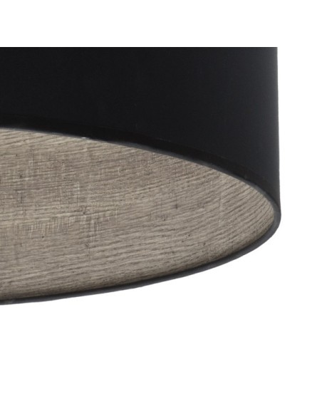 Pie Salon Tania 1xe27 Negro/negro-madera Gris 162x40x40 Cm Fabrilamp