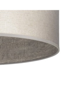 Pie Salon Tania 1xe27 Niquel/madera Gris 162x40x40 Cm Fabrilamp | De 2