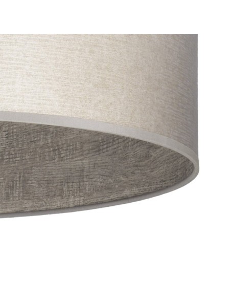 Pie Salon Tania 1xe27 Niquel/madera Gris 162x40x40 Cm Fabrilamp | De