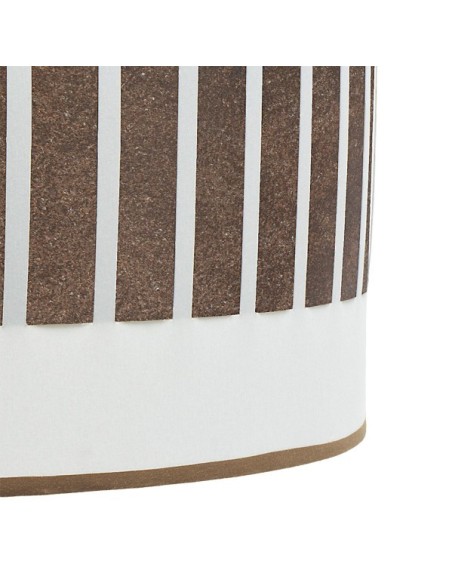Pie Salon Ivanna 1xe27 Marron/blanco-oxido 163x40x40 Cm Fabrilamp | 