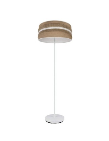 Pie Salon Natalia 1xe27 Blanco/saco-blanco 164x40x40 Cm Fabrilamp | 