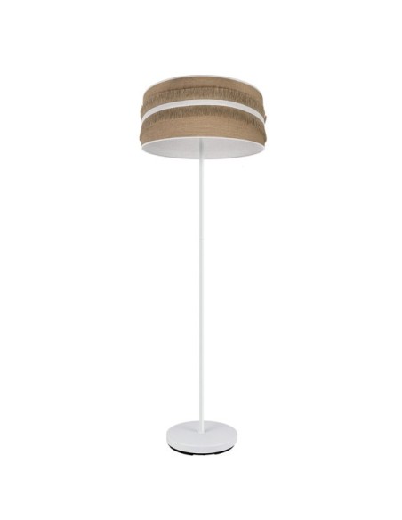 Pie Salon Natalia 1xe27 Blanco/saco-blanco 164x40x40 Cm Fabrilamp | 