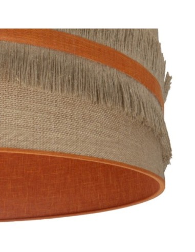 Pie Salon Natalia 1xe27 Niquel/saco-naranja 164x40x40 Cm Fabrilamp |