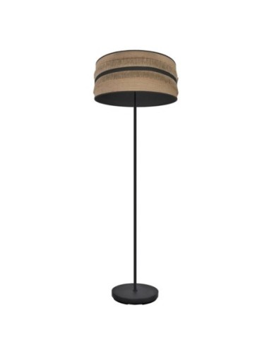 Pie Salon Natalia 1xe27 Negro/saco-negro 164x40x40 Cm Fabrilamp | De