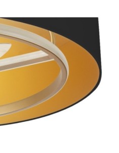 Ventilador Dc Anuska 60w Negro/oro-oro 70d 8 Aspas 6 Veloc. 5100lm 3 2