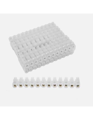 Regleta Ficha De Empalme 60a/25mm2 Pe Semitransparente 12 Fichas Fle