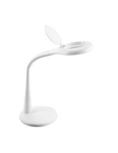 Flexo Plath Blanco 8w 595lm 5000k C/lupa Reg.inten Flexib Orientab T