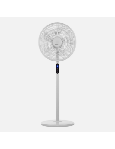 Ventilador De Pie Icono Blanc 3vel 45w  119x44x40 Cm Oscilante 5asp.