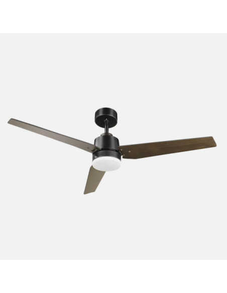 Ventilador Dc Captus 22w Negro 3aspas Negro/roble 132d Reg. Intensid