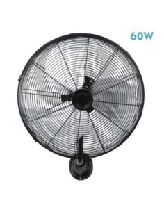 Ventilador Pared Arrecife 60w Negro/plata 40d  3 Velocidades Orienta