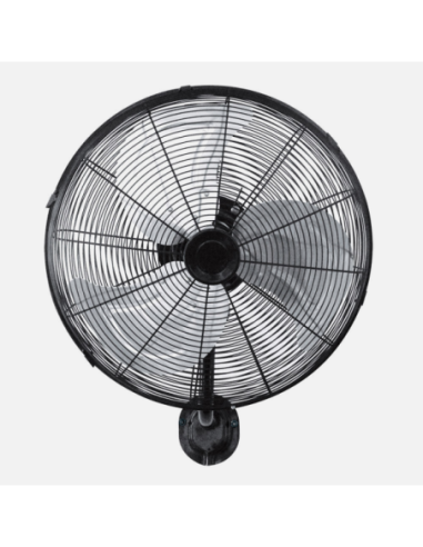 Ventilador Pared Arrecife 90w Negro/plata 45d  3 Velocidades Orienta