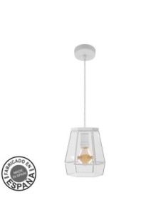 Colgante Guia 1xe27 Blanco Regx18x18cm Fabrilamp | Decoración Leyva