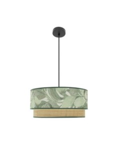Colgante Congo 50d 3xe27 Negro/verde-natural Fabrilamp | Decoración  2