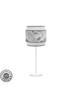 Sobremesa Camerun 1xe14 Blanco/gris 45x18x18 Cm Fabrilamp | Decoraci