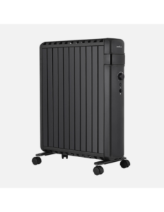 Radiador Aceite Polonia 2500w Negro Aletas Cerradas 11elementos 3pot 2
