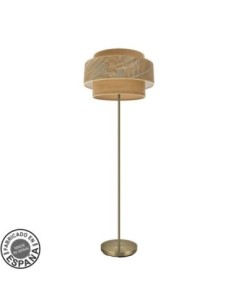 Pie Salon Samoa 1xe27 Cuero/camel 168x40x40 Cm Fabrilamp | Decoració
