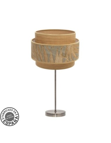 Sobremesa Grande Samoa 1xe27 Cuero/camel 65x30x30cm Fabrilamp | Deco