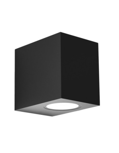Aplique Exterior Alce 1xgu10 Negro Ip44 8x7x9 Cm Fabrilamp | Decorac