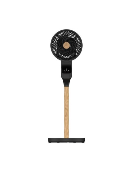 Ventilador Pie Bizancio Negro/haya 50w 3velocidades 95x30x30 Oscilan