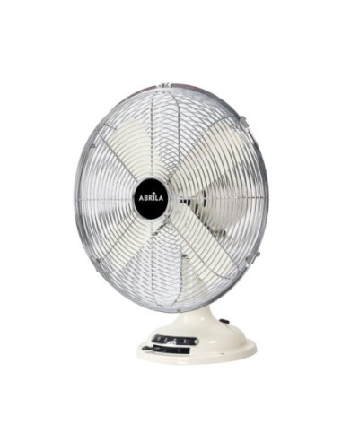 Ventilador Sobremesa Capitolio Crema/cromo 37w 3velocidades 4asp. Fi
