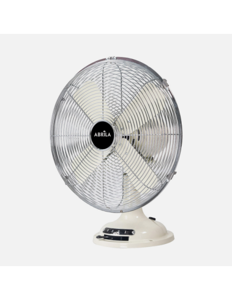 Ventilador Sobremesa Capitolio Crema/cromo 37w 3velocidades 4asp. Fi