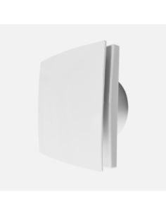Extractor Baño Lille Blanco 15w 16x16x9,5cm Cuadrado Para Tubos 10cm 2