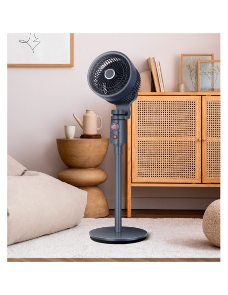 Ventilador De Pie Montecristo Granito 40w 3velocidades 3aspas Fijo Y
