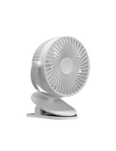 Ventilador Sobremesa C/pinza Peñafiel Blanco 5w 3+1vel Recargable Al