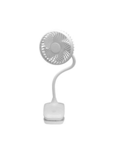 Ventilador Sobremesa C/pinza Sines Blanco 5w 3+1velocidades Recargab