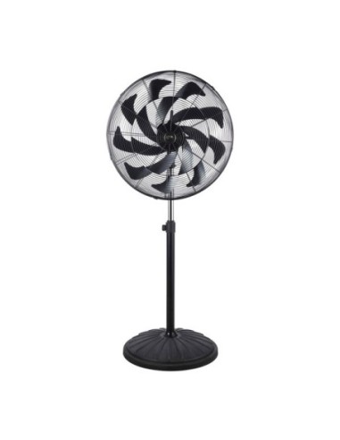 Ventilador Pie Indust.centurion Negro1velecidad 300w 16asp Fijo Y Ro