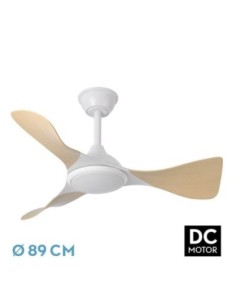 Ventilador Dc Caiman 36w 3600lm Bla/hay 89d 3aspas 6vel 3000-4500-65