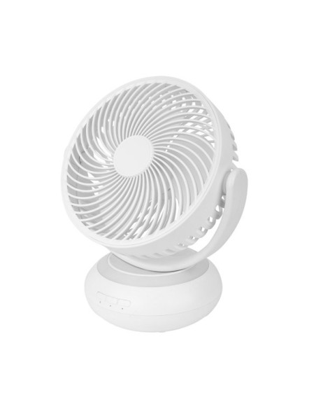 Ventilador Inalambrico Sobremesa Bengali Blanco 5w 3vel Recargable C