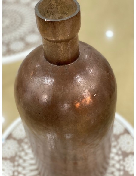 Jarrón cobre envejecido 17*46cm