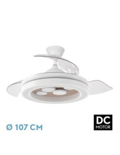 Ventilador Dc Cupido 55w Blanco/haya 3asp.107d 4960l 3000-4500-6500k
