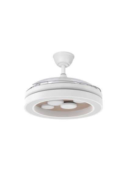Ventilador Dc Cupido 55w Blanco/haya 3asp.107d 4960l 3000-4500-6500k