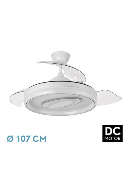 Ventilador Dc Maracana 57w Blanco 3asp.107d 5980lm 3000-4500-6500k R