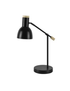 Flexo Tejo 1xe27 Negro/haya Orientable 50x15x16,5cm Fabrilamp | Deco