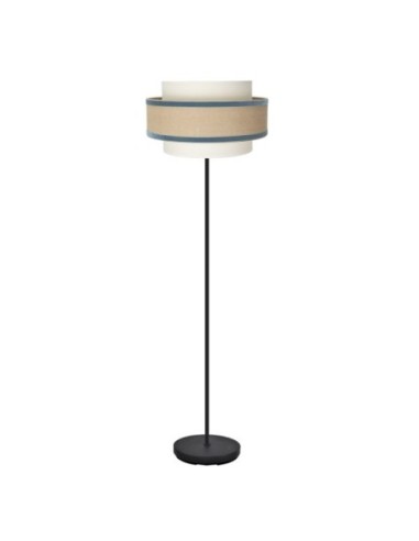 Pie Salon Cornalina 1xe27 Beis/azul  166x40x40cm Fabrilamp | Decorac