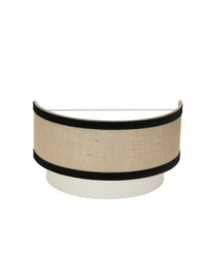 Aplique Cornalina 1xe27 Beis/negro  17,5x30x16cm Fabrilamp | Decorac