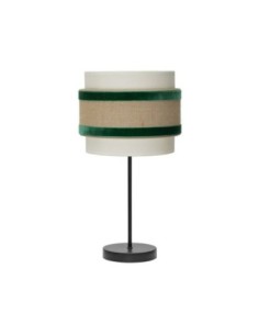 Sobremesa Peq. Cornalina 1x14 Beis/verde  47x18x18cm Fabrilamp | Dec