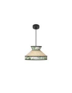Colgante Constantinopla 1xe27 Beis/verde Regx30x30cm Fabrilamp | Dec