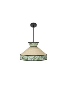 Colgante Constantinopla 1xe27 Beis/verde Regx40x40cm Fabrilamp | Dec