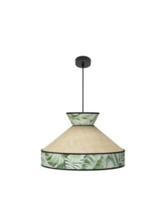 Colgante Constantinopla 1xe27 Beis/verde Regx50x50cm Fabrilamp | Dec