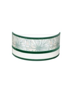 Aplique Caledonia 1xe27 Blanco/verde 15,5x33x13cm Fabrilamp | Decora