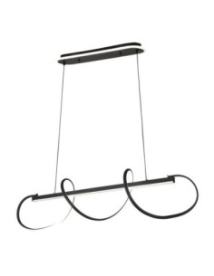 Colgante Yupi Negro 149w 3000-4000-6000k 13572lm  C/luz Ambiente Rem