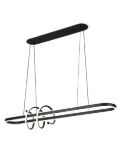 Colgante Paper Negro 185w 3000-4000-6000k 16380lm  C/luz Ambiente Re