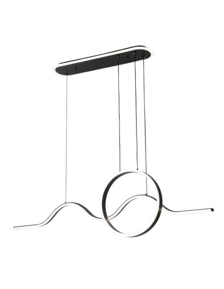 Colgante Year Negro 177w 3000-4000-6000k 15756lm  C/luz Ambiente Rem