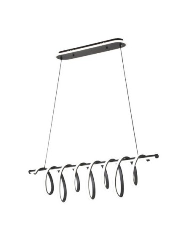 Colgante Premium Negro 157w 3000-4000-6000k 13884lm  C/luz Ambiente 