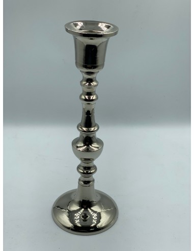 Portavelas plata 20cm