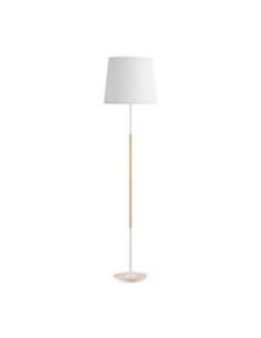 Pie Salon Alondra 1xe27 Blanco-haya/blanco 168x40x40cm Fabrilamp | D